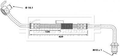 BORG & BECK Jarruletku BBH6179